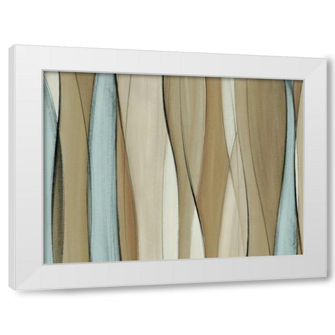 Neutral Coalescence (canvas/poly) White Modern Wood Framed Art Print by Loreth, Lanie