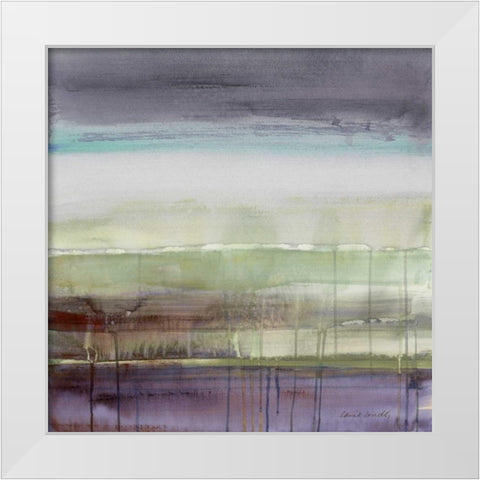 Purple Rain I White Modern Wood Framed Art Print by Loreth, Lanie