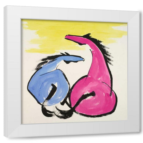 Spirit White Modern Wood Framed Art Print by Urban Pearl Collection, Llc