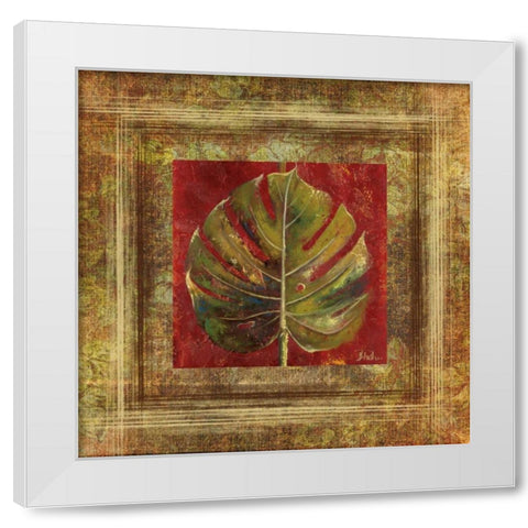Caliente IV White Modern Wood Framed Art Print by Pinto, Patricia