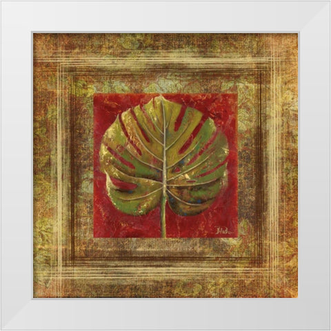 Caliente V White Modern Wood Framed Art Print by Pinto, Patricia