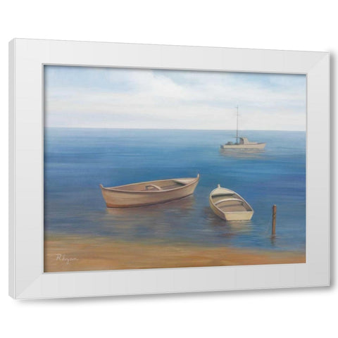 Northern Light White Modern Wood Framed Art Print by Rhyan, Vivien