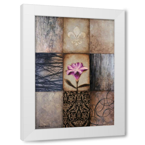 Frail I White Modern Wood Framed Art Print by Marcon, Michael