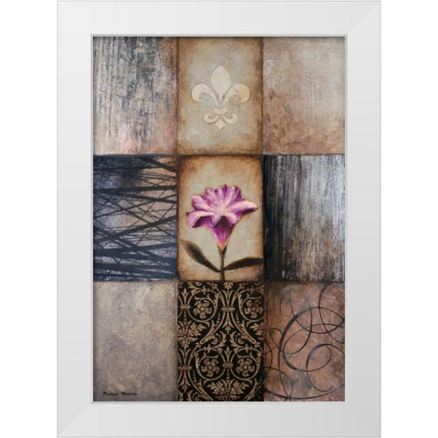 Frail I White Modern Wood Framed Art Print by Marcon, Michael