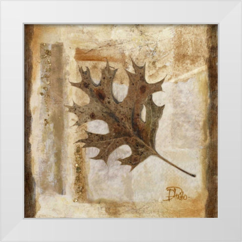 Fall I White Modern Wood Framed Art Print by Pinto, Patricia