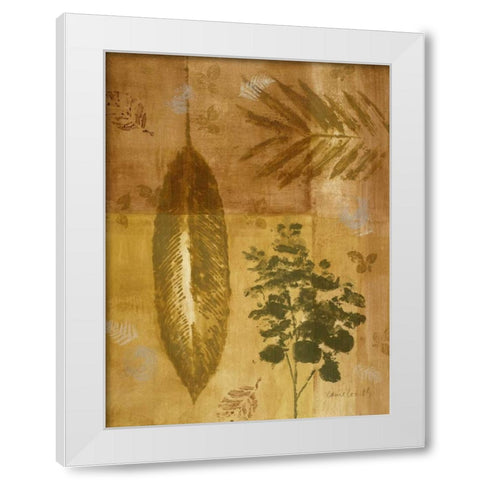 Shades of Gold I White Modern Wood Framed Art Print by Loreth, Lanie