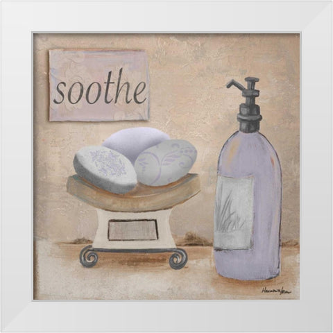 Lavender Bath II White Modern Wood Framed Art Print by Hakimipour-Ritter