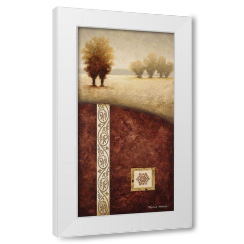Transitional Landscape I White Modern Wood Framed Art Print by Marcon, Michael
