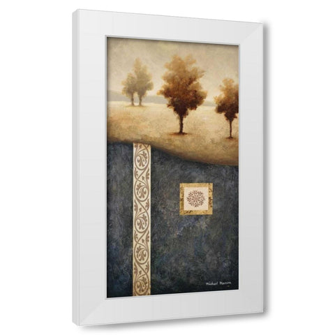 Transitional Landscape II White Modern Wood Framed Art Print by Marcon, Michael