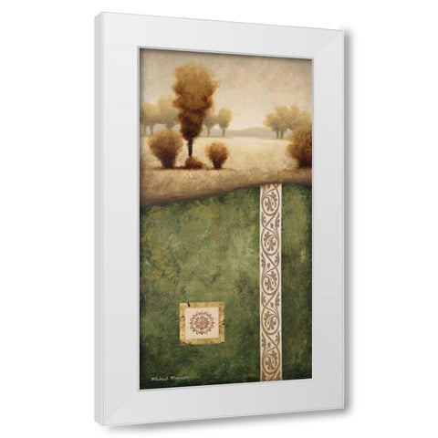 Transitional Landscape III White Modern Wood Framed Art Print by Marcon, Michael