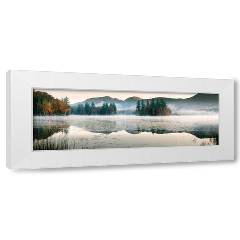 Lefferts Pond White Modern Wood Framed Art Print by Lake, Shelley