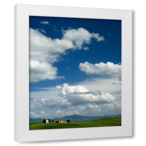 Little House White Modern Wood Framed Art Print by Lake, Shelley