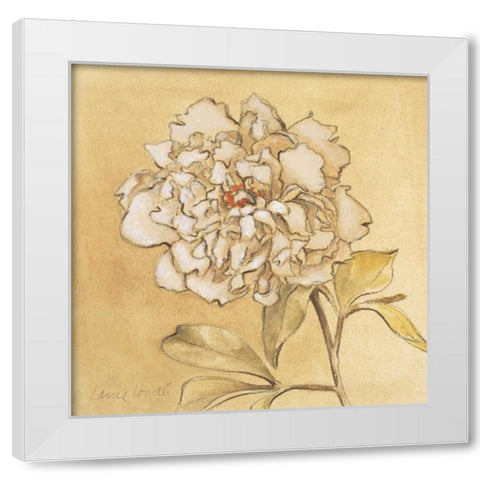 Fragrant Notes II White Modern Wood Framed Art Print by Loreth, Lanie