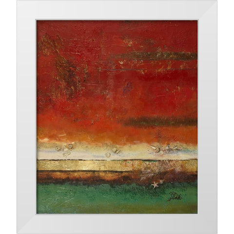 Sea Landscapes I White Modern Wood Framed Art Print by Pinto, Patricia