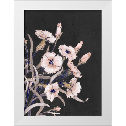 Wild Flowers on Black I White Modern Wood Framed Art Print by Loreth, Lanie