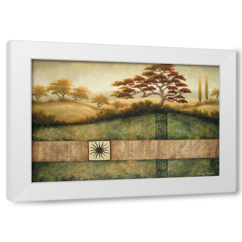 Sun Valley I White Modern Wood Framed Art Print by Marcon, Michael
