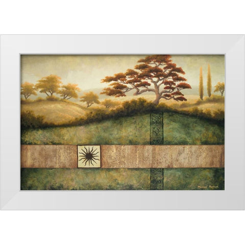 Sun Valley I White Modern Wood Framed Art Print by Marcon, Michael