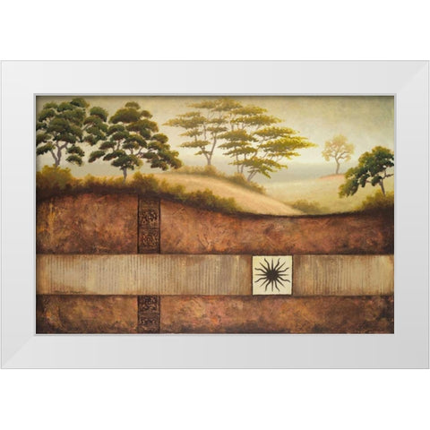 Sun Valley II White Modern Wood Framed Art Print by Marcon, Michael