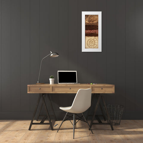 Organic Oasis II White Modern Wood Framed Art Print by Hakimipour-Ritter