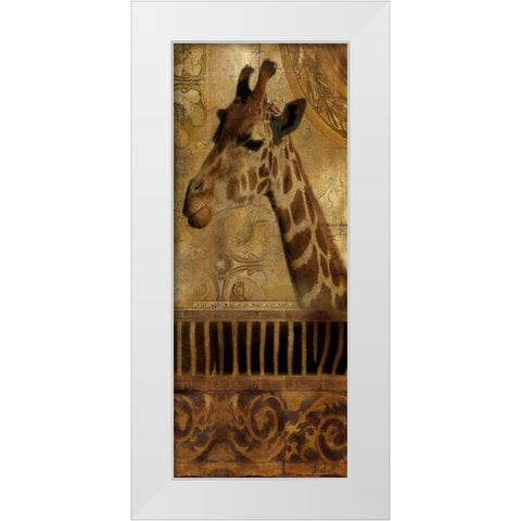 Elegant Safari III White Modern Wood Framed Art Print by Pinto, Patricia