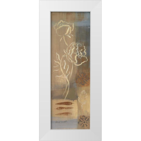 Poppy Panel I White Modern Wood Framed Art Print by Loreth, Lanie