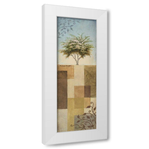 Flowering Crab Tree White Modern Wood Framed Art Print by Marcon, Michael