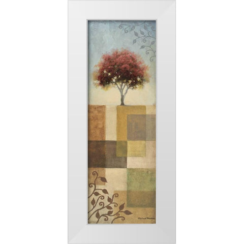 New May Colors White Modern Wood Framed Art Print by Marcon, Michael