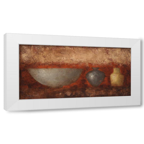 Rustic Vases II White Modern Wood Framed Art Print by Loreth, Lanie
