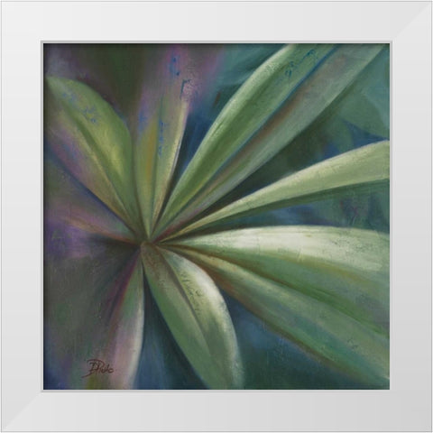 Abanico VI White Modern Wood Framed Art Print by Pinto, Patricia