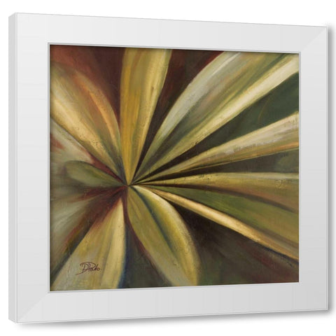 Abanico I White Modern Wood Framed Art Print by Pinto, Patricia
