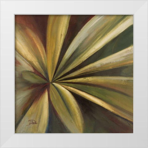 Abanico I White Modern Wood Framed Art Print by Pinto, Patricia