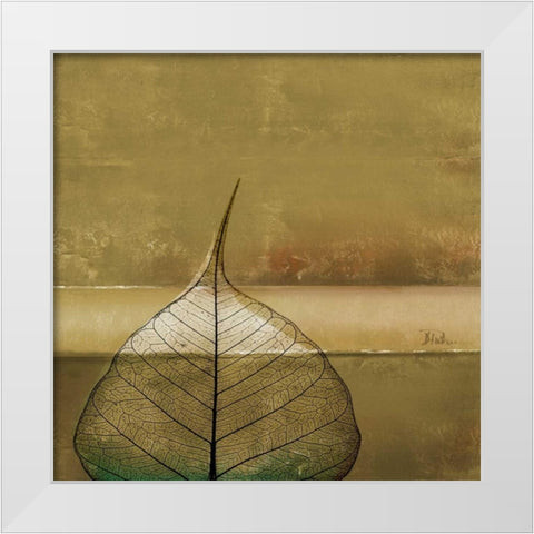 Less is More II White Modern Wood Framed Art Print by Pinto, Patricia