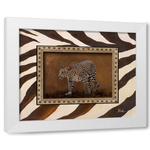 New Zebra Inspiration II White Modern Wood Framed Art Print by Pinto, Patricia