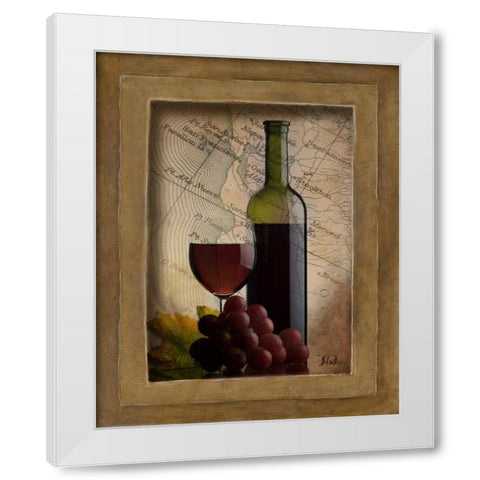 Old Napa II White Modern Wood Framed Art Print by Pinto, Patricia