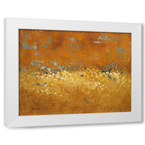 Flower Fields I White Modern Wood Framed Art Print by Loreth, Lanie
