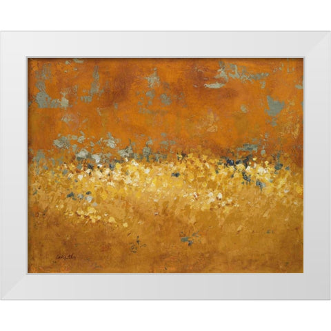 Flower Fields I White Modern Wood Framed Art Print by Loreth, Lanie