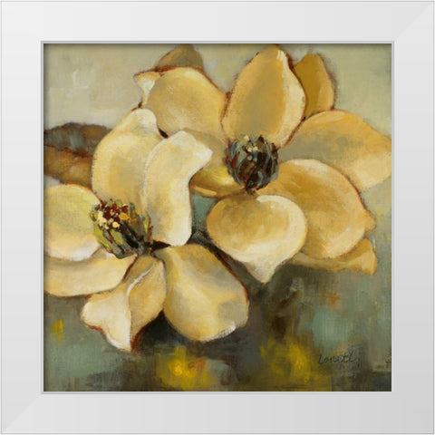 Magnolias After the Rain II White Modern Wood Framed Art Print by Loreth, Lanie