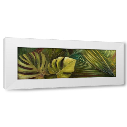 Green for Ever I White Modern Wood Framed Art Print by Pinto, Patricia