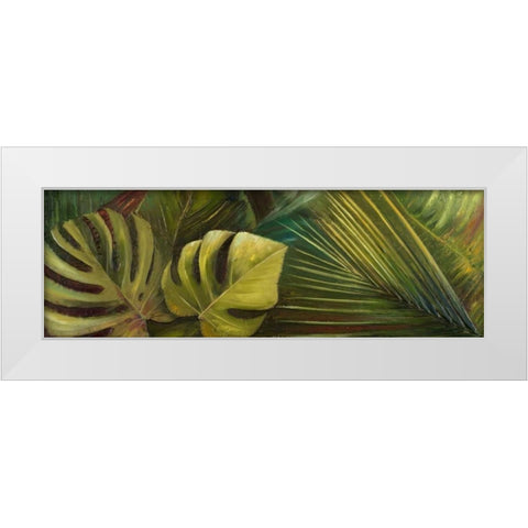 Green for Ever I White Modern Wood Framed Art Print by Pinto, Patricia