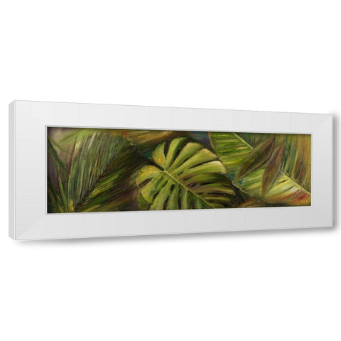 Green for Ever II White Modern Wood Framed Art Print by Pinto, Patricia