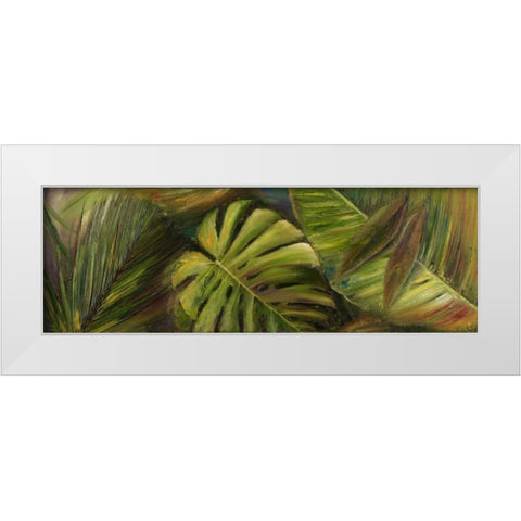 Green for Ever II White Modern Wood Framed Art Print by Pinto, Patricia