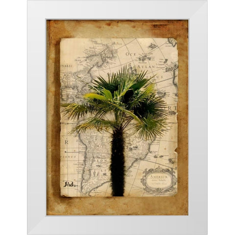 America II White Modern Wood Framed Art Print by Pinto, Patricia