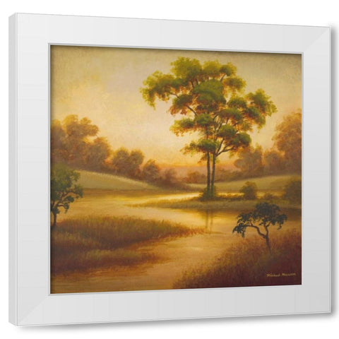 Summers End I White Modern Wood Framed Art Print by Marcon, Michael