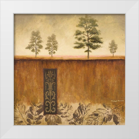 Fairhaven I White Modern Wood Framed Art Print by Marcon, Michael