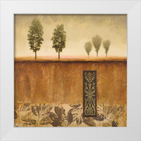 Fairhaven II White Modern Wood Framed Art Print by Marcon, Michael