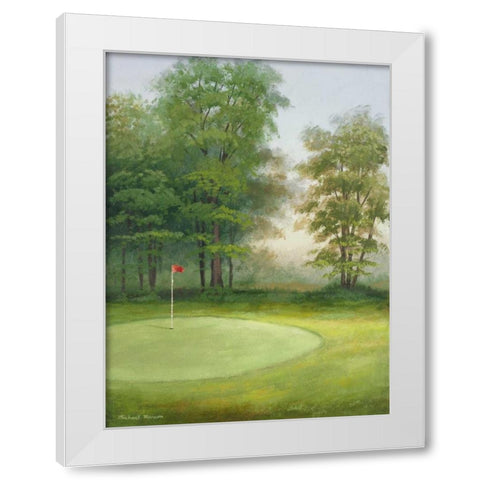 Amacoy Green I White Modern Wood Framed Art Print by Marcon, Michael