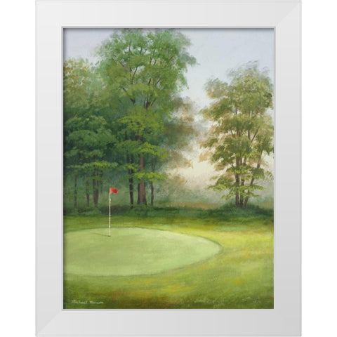 Amacoy Green I White Modern Wood Framed Art Print by Marcon, Michael