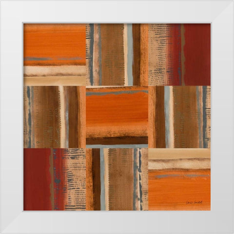 Solar Patch II White Modern Wood Framed Art Print by Loreth, Lanie