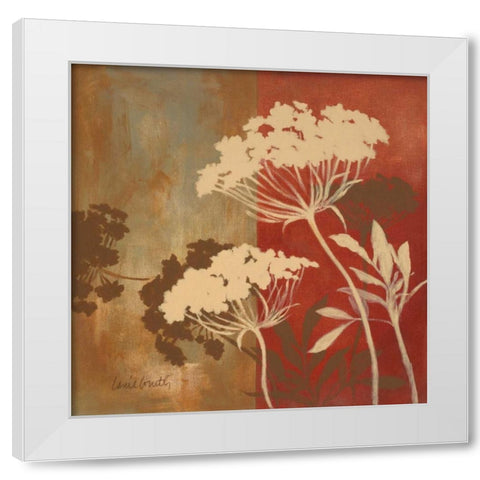 Among the Flowers II White Modern Wood Framed Art Print by Loreth, Lanie