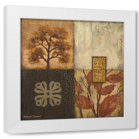 The Fall II White Modern Wood Framed Art Print by Marcon, Michael